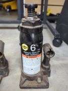 Two Hydraulic Bottle Jacks - One 6 Ton