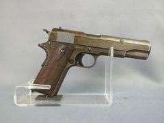 Colt 1911 US Army .45 Colt  Pistol SN# 525123, Marked United States Property, 3 Total Mags, Dual Mag Pouch, In Leather Holster