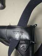 Nordac Mfg And Harpham Bros Leather Holsters, Embossed US, One Is On A Belt, And HKS 10-A Speedloaders, Qty 2