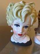 Inarco And Velco Lady Head Vases