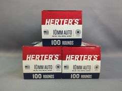 Herter's 10 mm Auto Ammo, Approx 300 Rds, Local Pickup Only