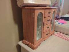 Home to Home Curio Cabinet and Wooden Jewelry Box