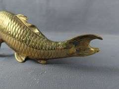 Brass Koi Fish Sculpture