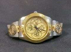 Men's Masonic Wrist Watch With Stainless Steel Band