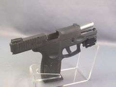Brazil Taurus Armas/ Taurus PT111 G2 A 9mm  Pistol SN# TMW79836, Tacticon Laser With Missing Battery Cover