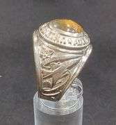 Men's United States Air Force Sterling Silver Ring With Center Stone, Size 11.75