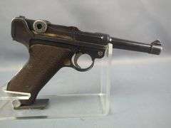 DWM 1916 Luger 9mm Pistol SN# 6833, 2 Total Mags, In Leather Holster On Belt With Imperial German Buckle