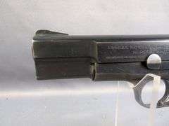 FNH 1935 9mm Pistol SN# 64441, Browning Patents, Nazi Mark, 2 Total Mags, In Leather Shoulder Holster