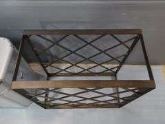 Picnic Time Platinum Wine Carrier And Metal Wine Rack