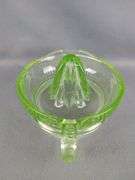 Uranium Glass Citrus Juicer
