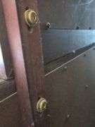 Wood Dresser With Framed Mirror