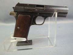 Hungarian P. Mod 37 7.65mm Pistol SN# 68972, 2 Total Mags, In Leather Holster On Belt With Nazi Buckle