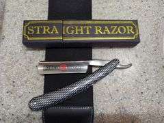 GoDollar Straight Razor With Strop, Edwin Jagger Razor Stand And Parker Razor in Box