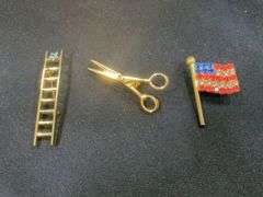 Ladies Brooch/ Pin Collection, Qty 14