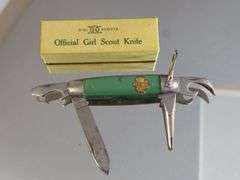 Official Girl Scout Knife In Original Box With Instructions