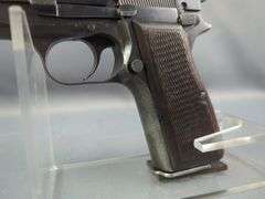 FNH 1935 9mm Pistol SN# 64441, Browning Patents, Nazi Mark, 2 Total Mags, In Leather Shoulder Holster