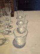 Champagne Flute Glasses with Decorative Basket