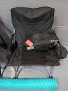 Picnic Time PT-XL Folding Camp Chair, Rawlings Folding KU Jayhawks Folding Camp Chair, And Members Mark Pool Float