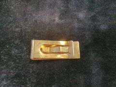 Mens 14k GF Money Clip and Newport Quartz Pocket Watch