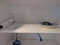 White Pantry Cabinet with Contents Included