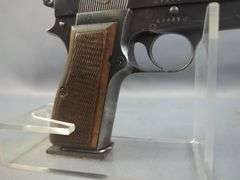 FNH 1935 9mm Pistol SN# 64441, Browning Patents, Nazi Mark, 2 Total Mags, In Leather Shoulder Holster