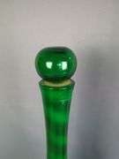 Pair of Green Glass Decanters with Stopper