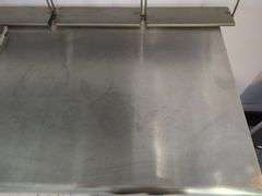 Commercial Stainless Steel Top Work Table, Wood Cubbie NOT Included, Bidder Responsible For Proper Removal