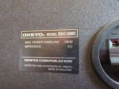 Onkyo Speakers with Vizio Subwoofer, Qty 7