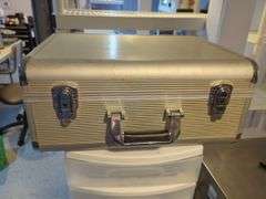 Plastic Drawers And Metal Rolling Cabinet