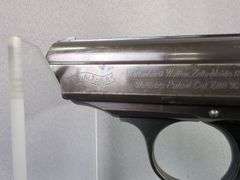 Walther PPK 7.65mm Pistol SN# 357785, Nazi Mark, 4 Total Mags, In Leather Holster