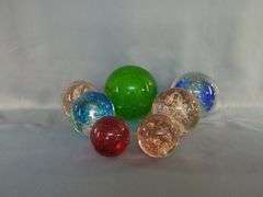 Hand Blown Art Glass Spheres