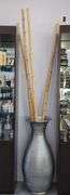 Oversized Vase with Bamboo Stalks