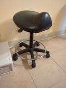 Ergonomic Rolling Saddle Stool Chair