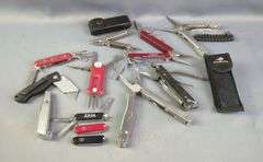 Pocket Knife And Multi Tool Collection, Brands Include Winchester, Alltrade, Victorinox, Wenger, And More, Total Qty 12