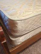 Sealy Posturepedic Full Size Bed with Wood Bed Frame