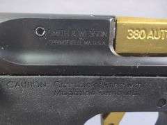 Smith & Wesson Performance Center M&P380 Shield Easy M2.0 .380 Auto  Pistol SN# RFX7317, Fiber Optic Front And Rear Sights