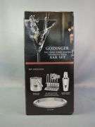 Godinger 9-Piece Two-Tone Finish Stainless Steel Bar Set, In Original Box