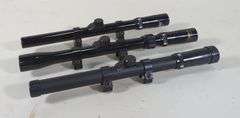 BSA R 3-7x20 Scope, Daisy 4x15 Scope, And Unmarked Scope