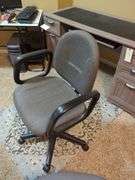 Rolling Adjustable Office Chairs, Qty 2