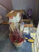 Christmas Decor Including Nutcrackers, Ornaments and Decor, Contents Of Corner Accept Window Contents