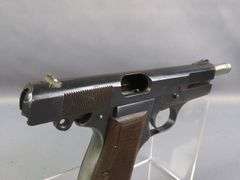 FNH 1935 9mm Pistol SN# 64441, Browning Patents, Nazi Mark, 2 Total Mags, In Leather Shoulder Holster