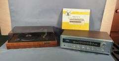 Realistic STA-14A Receiver and Panasonic RD-7673 Turntable