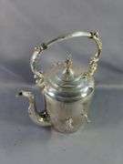 F.B. Rogers Silver Co. Coffee Urn Set with Webster-Wilcox Tray & Douchin Candlesticks