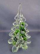 Art Glass Christmas Tree Figurines