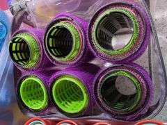 Velcro Hair Curlers And Plastic Rollers, Various Sizes