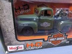 Maisto HD Custom 1948 Ford F-1 & NewRay City Cruiser Jeep Willys Diecast Vehicles