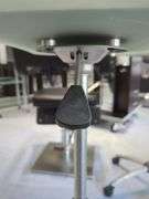 Jewell Adjustable Height Rolling Salon Table with Frosted Glass Top