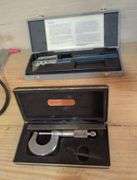 Starrett Micrometer and Brown & Sharpe Caliper Set