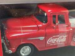 Coca-Cola 1955 Chevy 5100 & 1937 Ford Pickup Diecast Truck Set