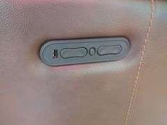 Leather Three-Seat Reclining Sofa with USB Ports